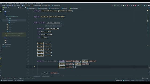 Урок 6. Создаем игрока и начинаем работать с анимацией. Разработка игры для Android на Java. смотреть онлайн