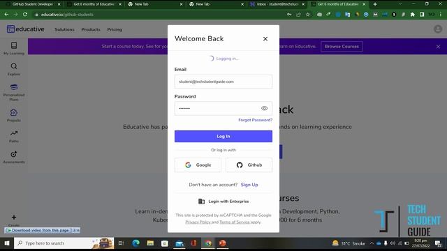 How to get educative.io free for 6 month using GitHub Student Development Pack | Tech Student Guide смотреть онлайн