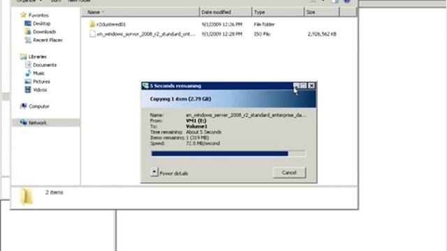 Настройка кластеризации в Microsoft Hyper-V Server 2008 R2 (Часть 4/4) смотреть онлайн