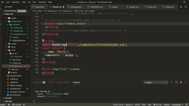#21 html template convert into vue app part-2 | Home Page Setup смотреть онлайн