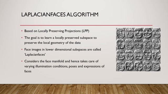 Face Recognition using Eigenfaces, Fisherfaces and Laplacianfaces algorithms - EEL 6825 смотреть онлайн