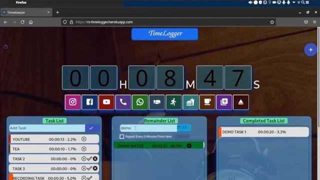Timelogger: Timemanagement and Tracking App #react #reactjs #javascript смотреть онлайн