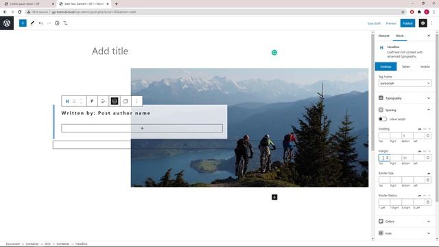 GeneratePress - Block Element Page Hero Demo смотреть онлайн
