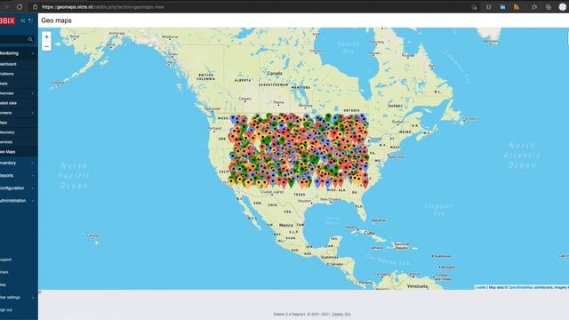 Zabbix GeoMaps integration смотреть онлайн