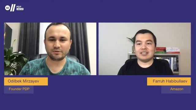 Amazonda software engineer bo'lib ishlash talablari | Farruh Habibullayev | #10 PDP Meetup смотреть онлайн