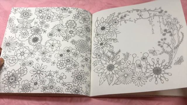 FLIP THROUGH WORLD OF FLOWERS | Coloring Book by Johanna Basford смотреть онлайн