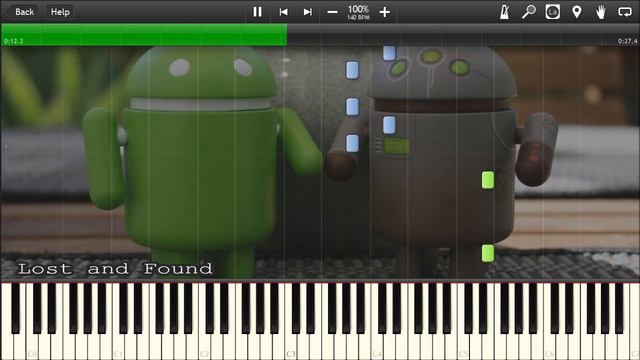 ANDROID 10 RINGTONES IN SYNTHESIA - Piano Tutorial