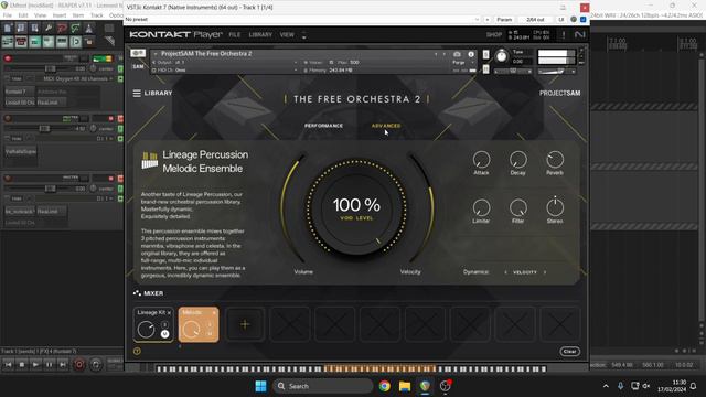 The Free Orchestra 2 - ProjectSam Lineage Percussion (No Talking) смотреть онлайн