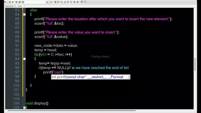 Operation on link list || Program to insert element at specific position in link list || Chapter 4 смотреть онлайн