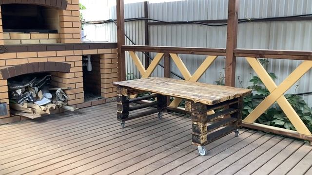 Трехскатная беседка размером 5*3 м. с мангальной печью смотреть онлайн