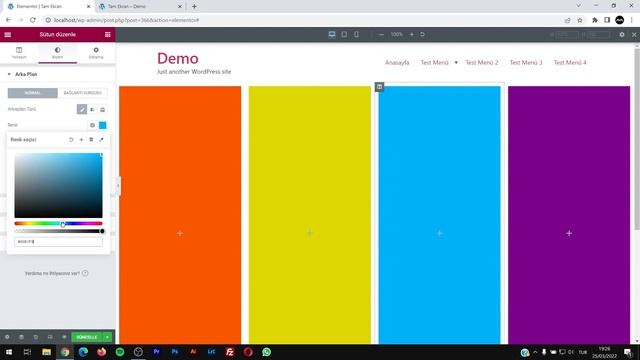 Elementor Tam Ekran Sütun ve Bölüm Yapımı - WordPress Elementor смотреть онлайн