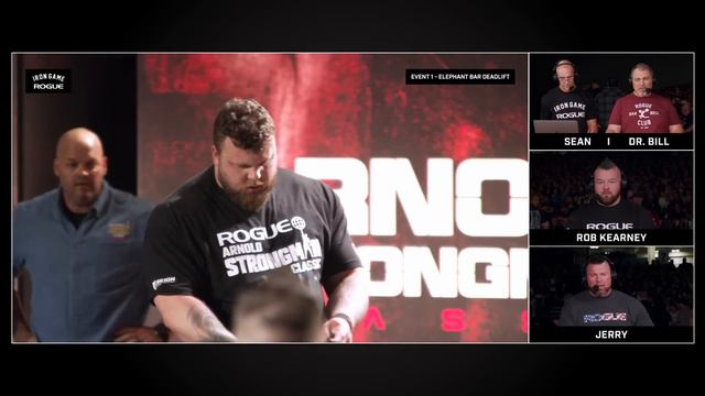 Full Live Stream - Rogue Elephant Bar Deadlift | 2024 Arnold Strongman Classic