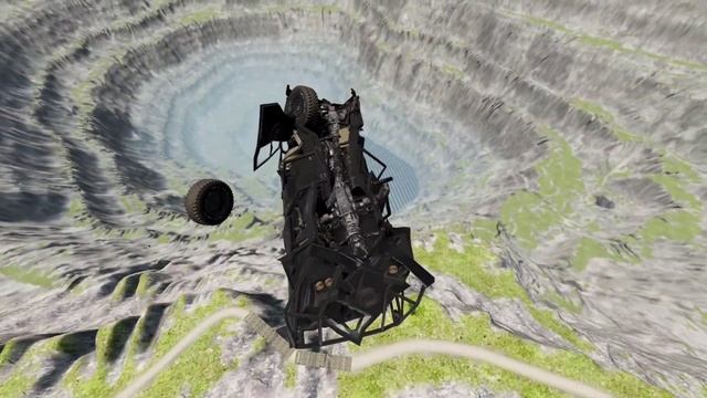 BeamNG Drive – Leap of Death Cars Jumps & Fall in to Dark Water #1 смотреть онлайн