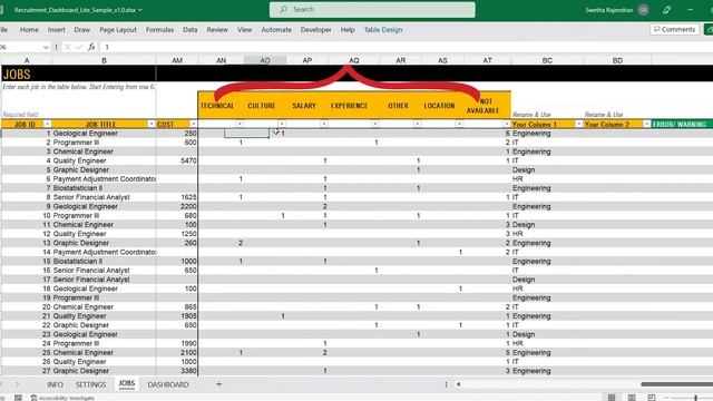 Recruitment Dashboard Lite Excel Template Demo смотреть онлайн
