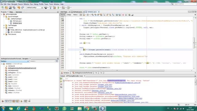 4 - Java Swing - MDI - internalFrame (EXCEPTION) смотреть онлайн