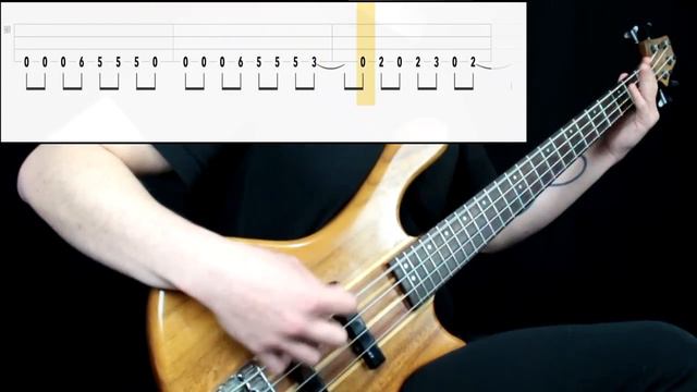 Metallica - Enter Sandman (Bass Cover) (Play Along Tabs In Video) смотреть онлайн