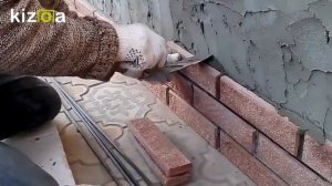 Облицовка цоколя плиткой.