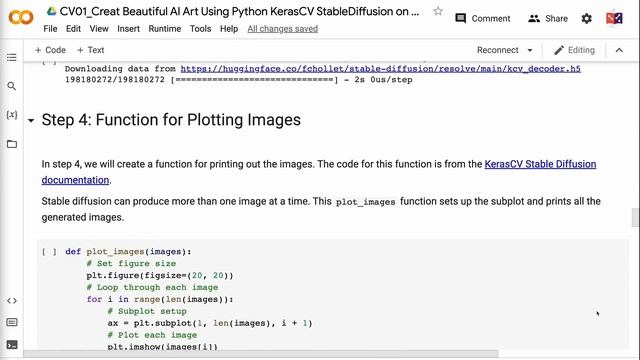 Create Beautiful AI Art Using Python KerasCV StableDiffusion on Google Colab | Deep Learning смотреть онлайн