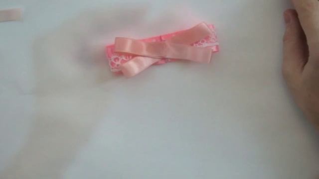 DIY  Как сделать бантик из лент на резинке своими руками (мастер-класс)