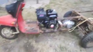 Муравей с двигателем от мотоблока 15 лс.