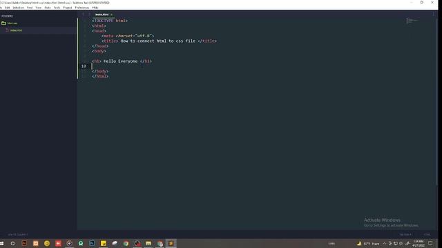 How to connect html file to css file on sublime text 2022 смотреть онлайн