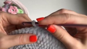 Пасхальная корзинка / Корзинка крючком из плюшевой пряжи // Пасхальный декор // Мастер-класс