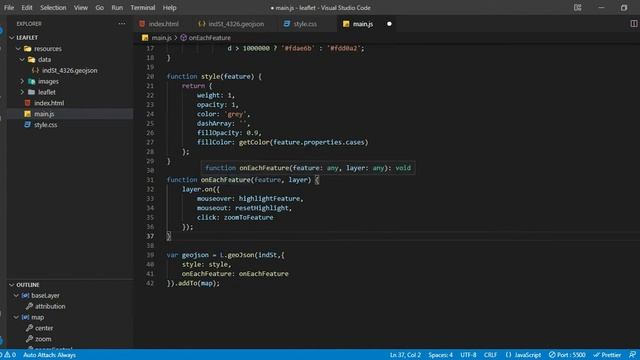 Developing Choropleth Map in WebGIS application using Leaflet смотреть онлайн