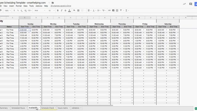 Employee Scheduling Template - In Excel or Google Sheets смотреть онлайн
