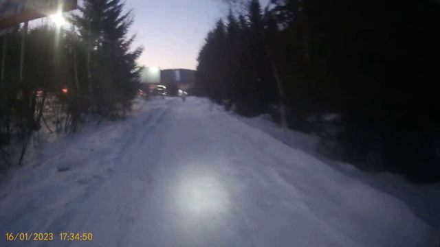 Видео за 16.01.2023 года Еду в сторону Гагарина вид передней камеры. Встреча с подписчиком Димой