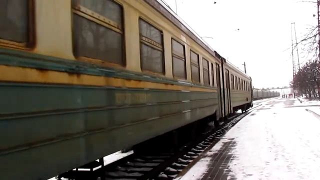 Відправлення електропоїзда | Донецька залізниця | DONETSK RAILWAY | Electric train ER2T смотреть онлайн