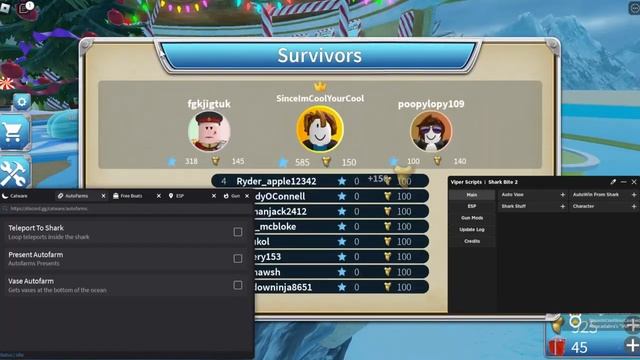 SharkBite 2 Scripts - Autofarms And Inf Ammo смотреть онлайн