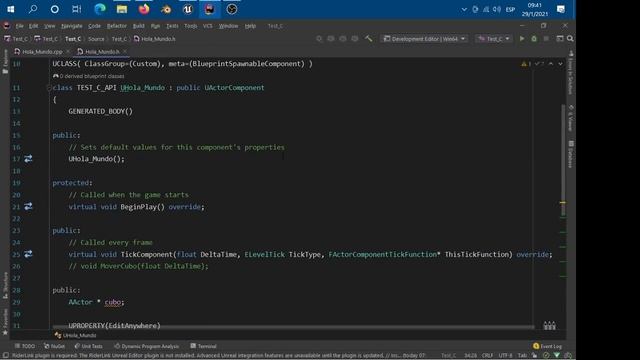 UnrealEngine C++ test variables en editor.Fvector,FRotator ,Acceder a Aactor + rotación y traslació смотреть онлайн