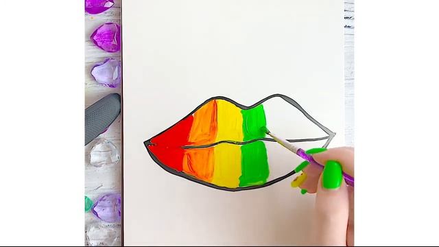 Как нарисовать губы Раскраски для детей Красивые Легкие рисунки смотреть онлайн