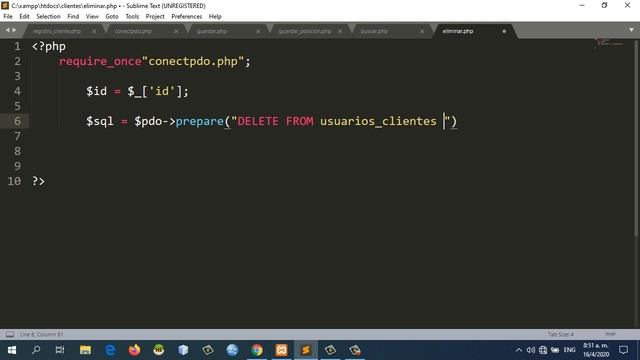 Eliminar registros con php y mysql utilizando la función PDO смотреть онлайн