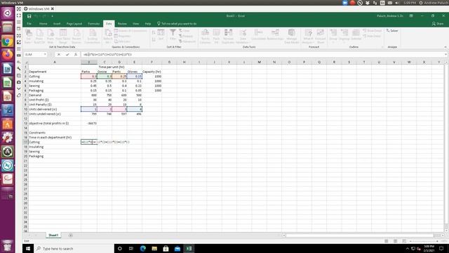 Production Planning Example 3: MS Excel смотреть онлайн