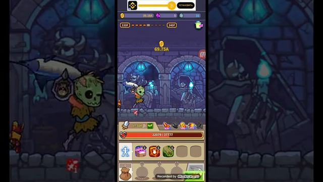 продолжаем играть в игру Hybrid Warrior