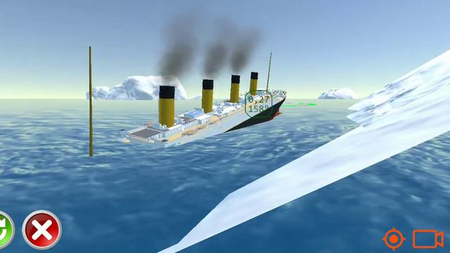 Титаник. тонет.  игра Титаник