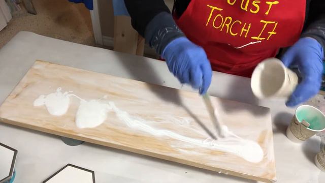 Resin Pigment Canada- new friends and new board with a Dutch pour смотреть онлайн