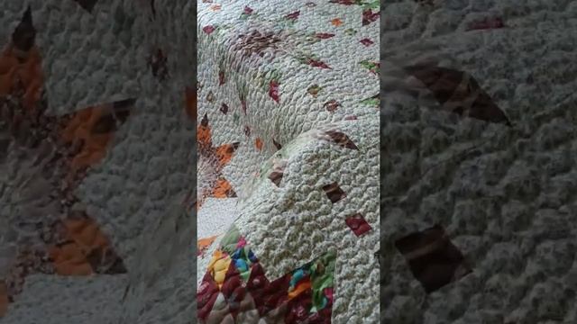 Лоскутное стеганное одеяло "Цветная карусель" смотреть онлайн