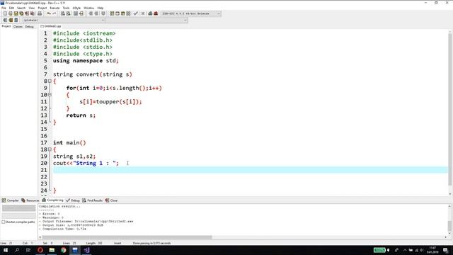 Compare Two Strings in C++ Without Case Sensitive смотреть онлайн