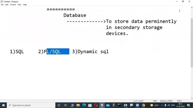 ORACLE 19c tutorials || Demo - 1 || by Mr. Murali On 21-02-2022 @8AM IST смотреть онлайн