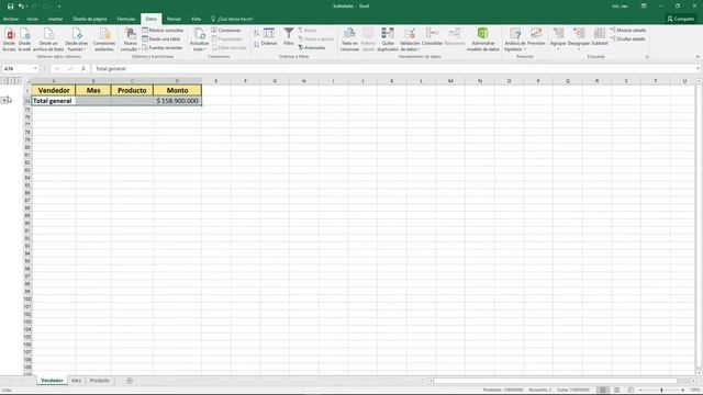 Excel 2016 – Subtotales - Video 66 смотреть онлайн