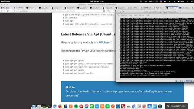 Install Ansible via PPA Ubuntu смотреть онлайн