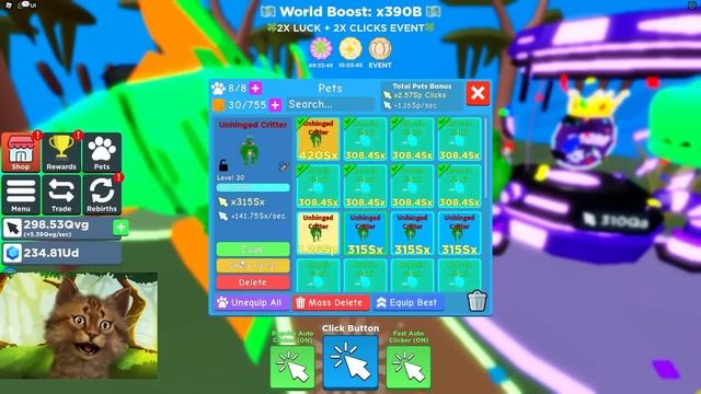 Insane Trade For Ocean World Secret Pet in Roblox Clicker Simulator смотреть онлайн