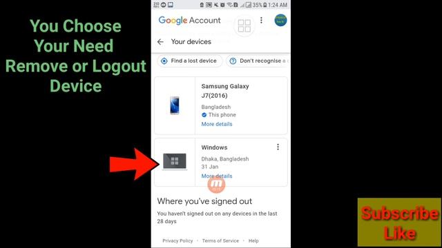 How To Remove Google Account From All Devices | Logout Your Gmail Account смотреть онлайн