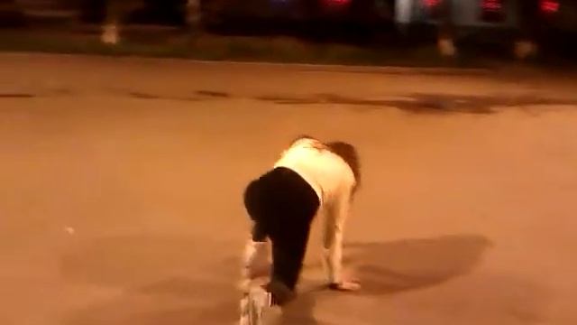 Прикол на роликах. Тройной тулуп :))) смотреть онлайн