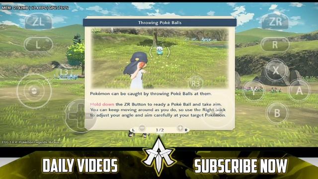 ? EGG NS EMULATOR V3.0.4 NEW UPDATE | POKEMON LEGENDS ARCEUS TOUCH CONTROLS GAMEPLAY REVIEW смотреть онлайн