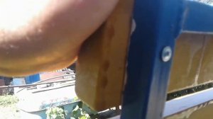 Садовая лавочка из профильной трубы.