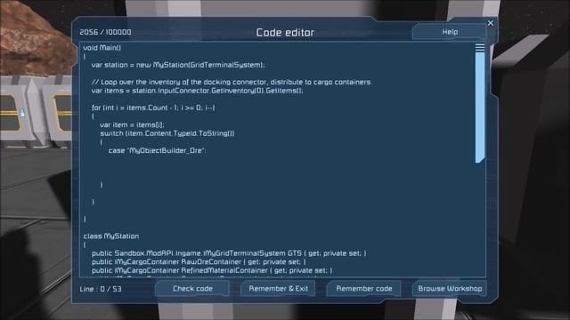 Space Engineers Programming: Automatic Cargo Sorting смотреть онлайн