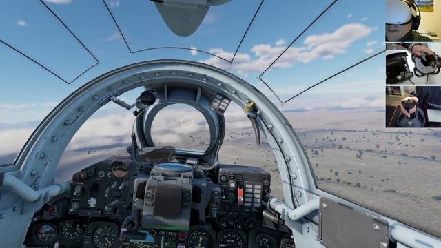 Первый вылет на реактивном ударном самолете Су-7БМК в VR шлеме в War Thunder. СБ режим. смотреть онлайн